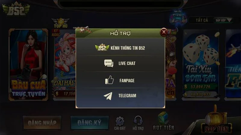 Chất lượng dịch vụ hỗ trợ hàng đầu tại B52club